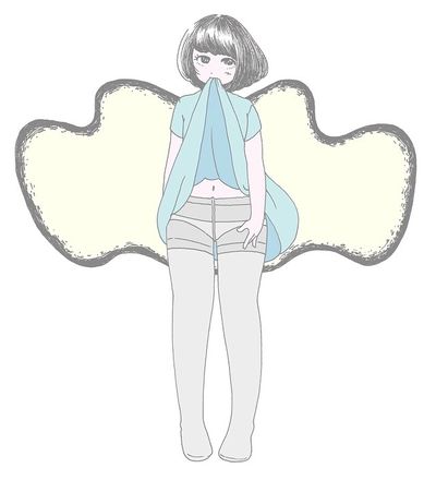 姿見の前ではついつい無意味なポーズを取ってしまいます