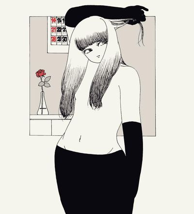 黒髪伸びて