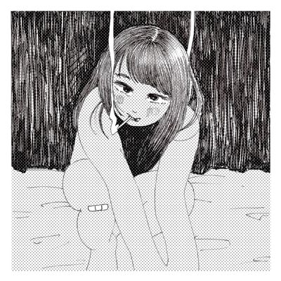 月が見ている