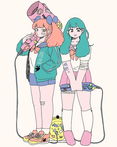 湿気とたたかう女の子ってリクエストコメントがあった気がしたのですが見失ってお返事できてません🙇‍♀️でもこれ戦ってるのか…？
