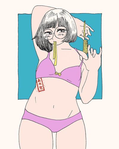 お盆遊んでたので久しぶりに絵描きました🍆