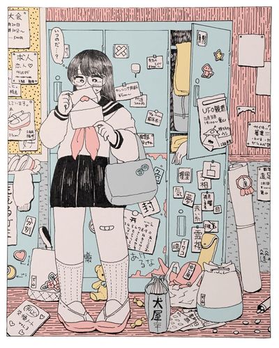 冬休み前にロッカー空にすること〜！ 🐾アンケート結果で新年はネットプリントする予定なのですが、違う絵で年賀状も少しお出ししようと思ってます〜🐾読みづらいですが詳細２枚目に書いてますのでよかったら…いぬ山慣れないことしてるんでよかったらぜひ…🙏