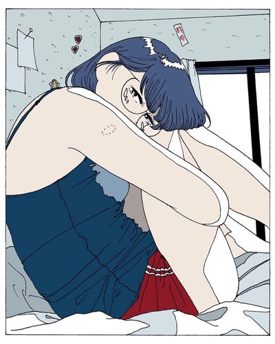 満月に指紋