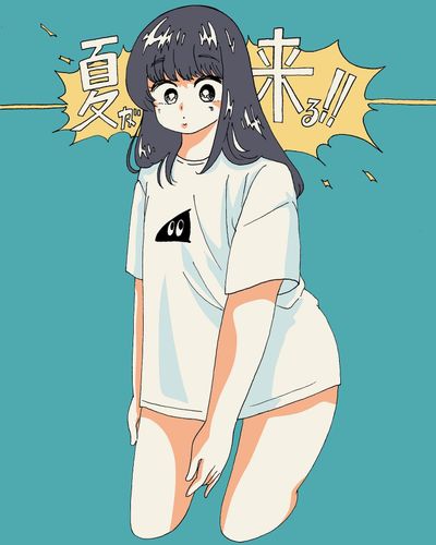 SUZURIさんに作っていただいたオーガニックコットンTシャツ届きました！薄い生地色でもホワイトプリントされるので発色がいいです〜