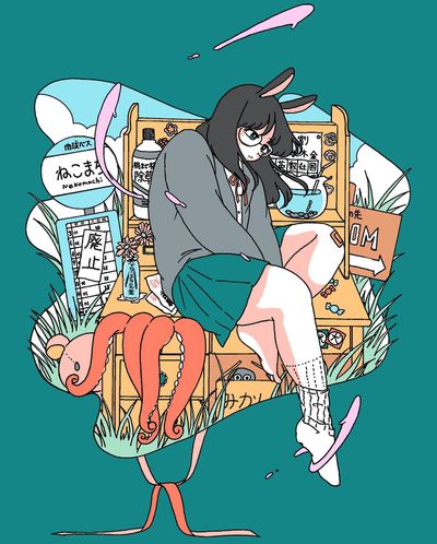この度  @artbook_jp さまより11月21日に発売される作品集『girls2021』に載せていただきました！