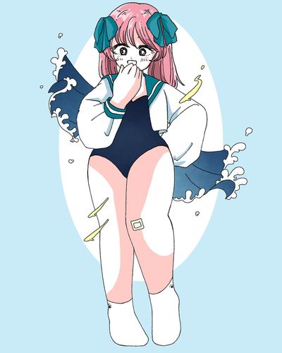 真夏に浮かれて描いたやつがでてきた。もう9月なの…？！
